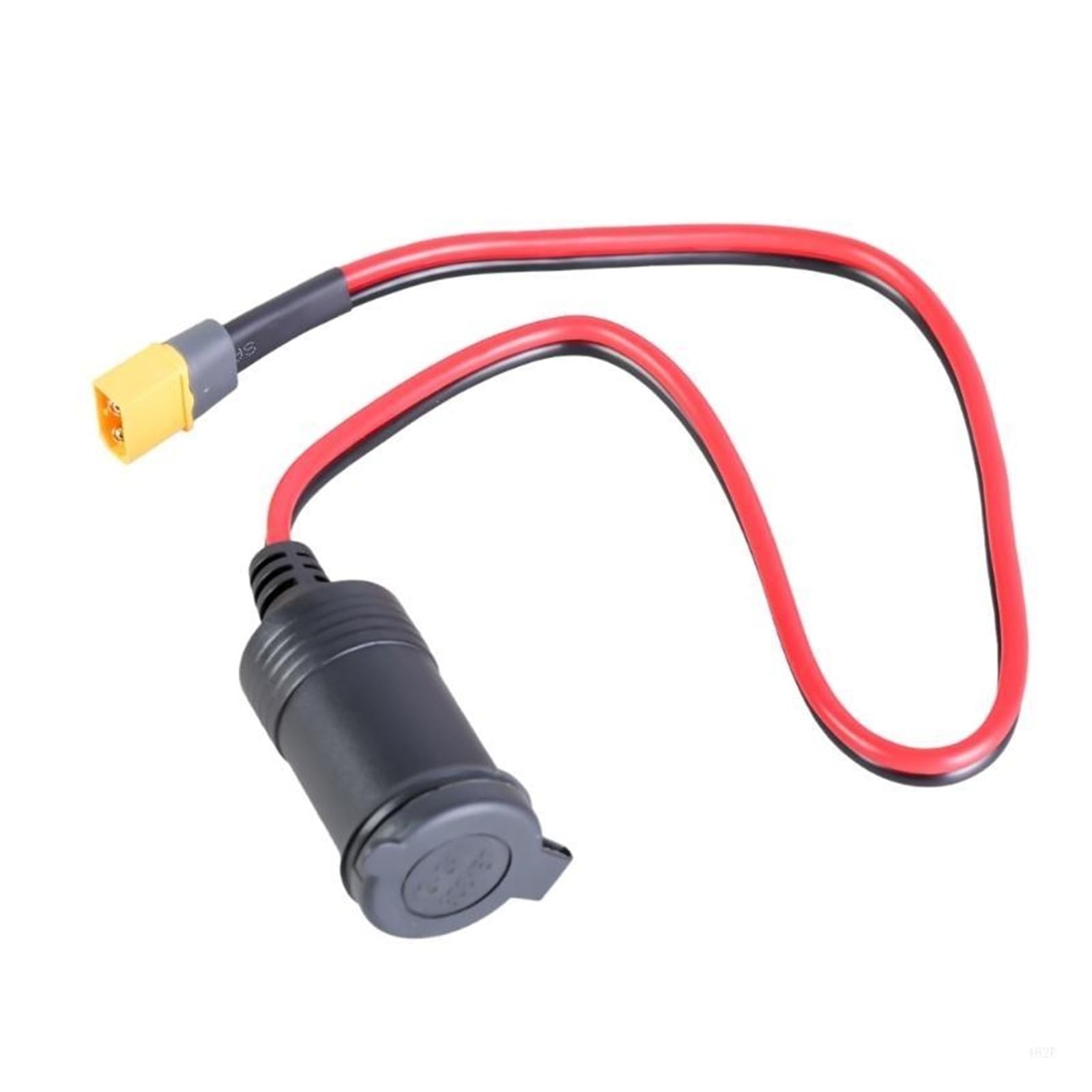 XT60 kabel adaptera do zapalniczki samochodowej 14AWG, przewód zasilający 12 V 24 V z bezpiecznikiem 15 A do przenośnej elektrowni, generatora słonecznego, kampera, łodzi (XT60 żeński)