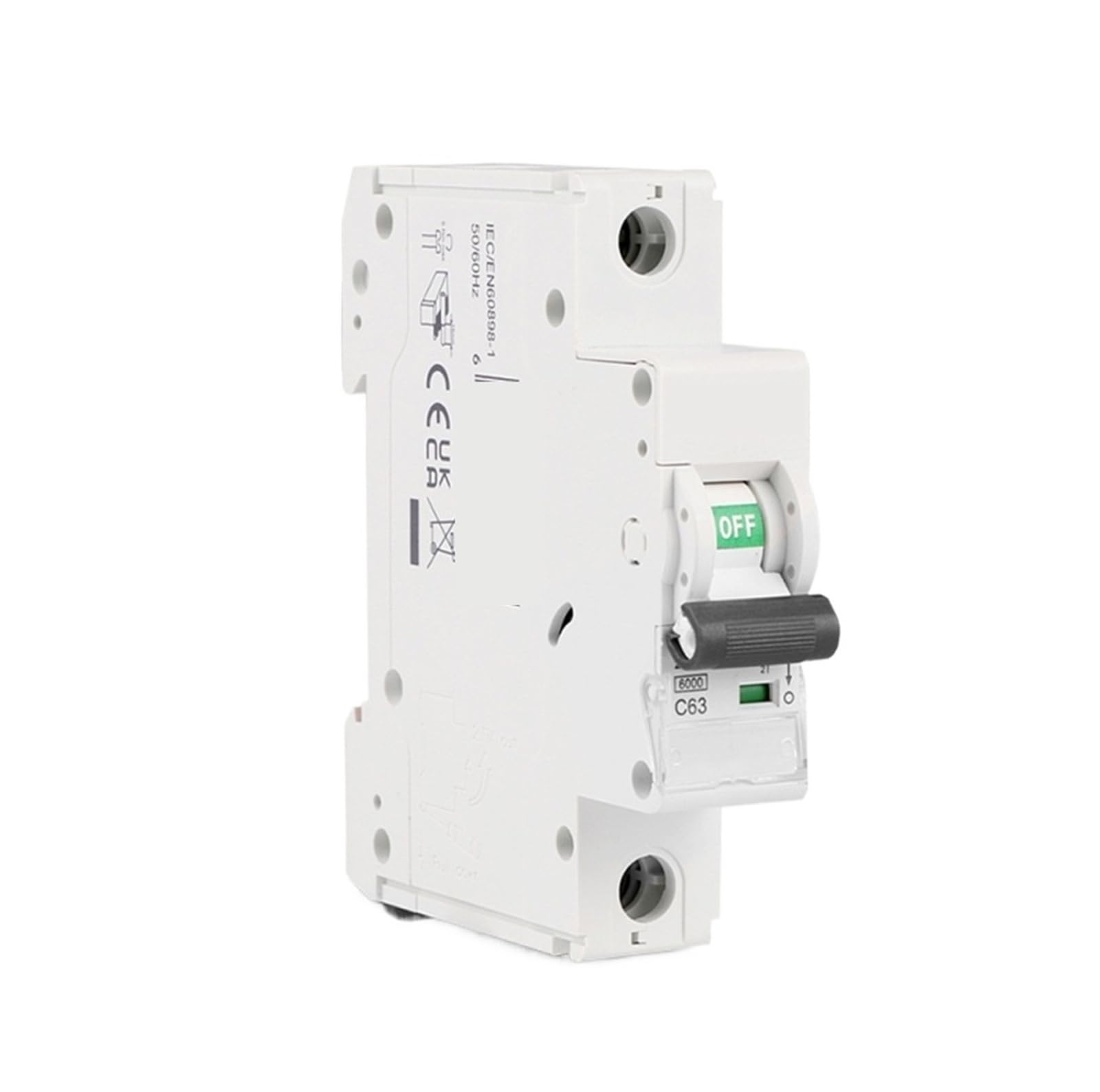 Disjoncteur AC court-circuit protecteur de surcharge courbe C 35mm montage sur Rail 30mA 1-4P 6-63A 220V 230V 50/60HZ(4,20A)