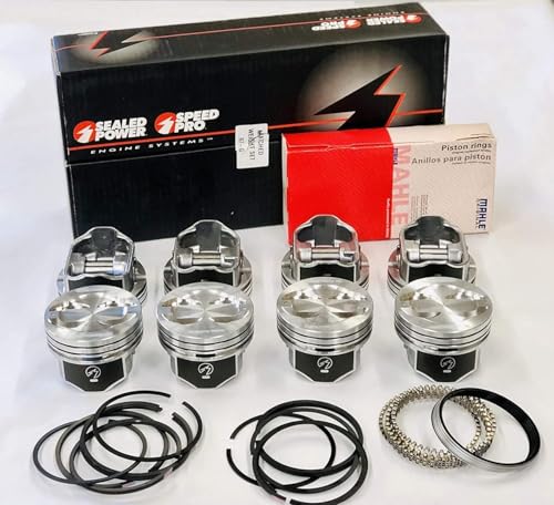 Small Block Chevy 400 V8 Hypereutectic Dish Top Piston Set with matching Rings. Click on size needed before adding to Cart!! (+.030 4.155 Bore dia.)