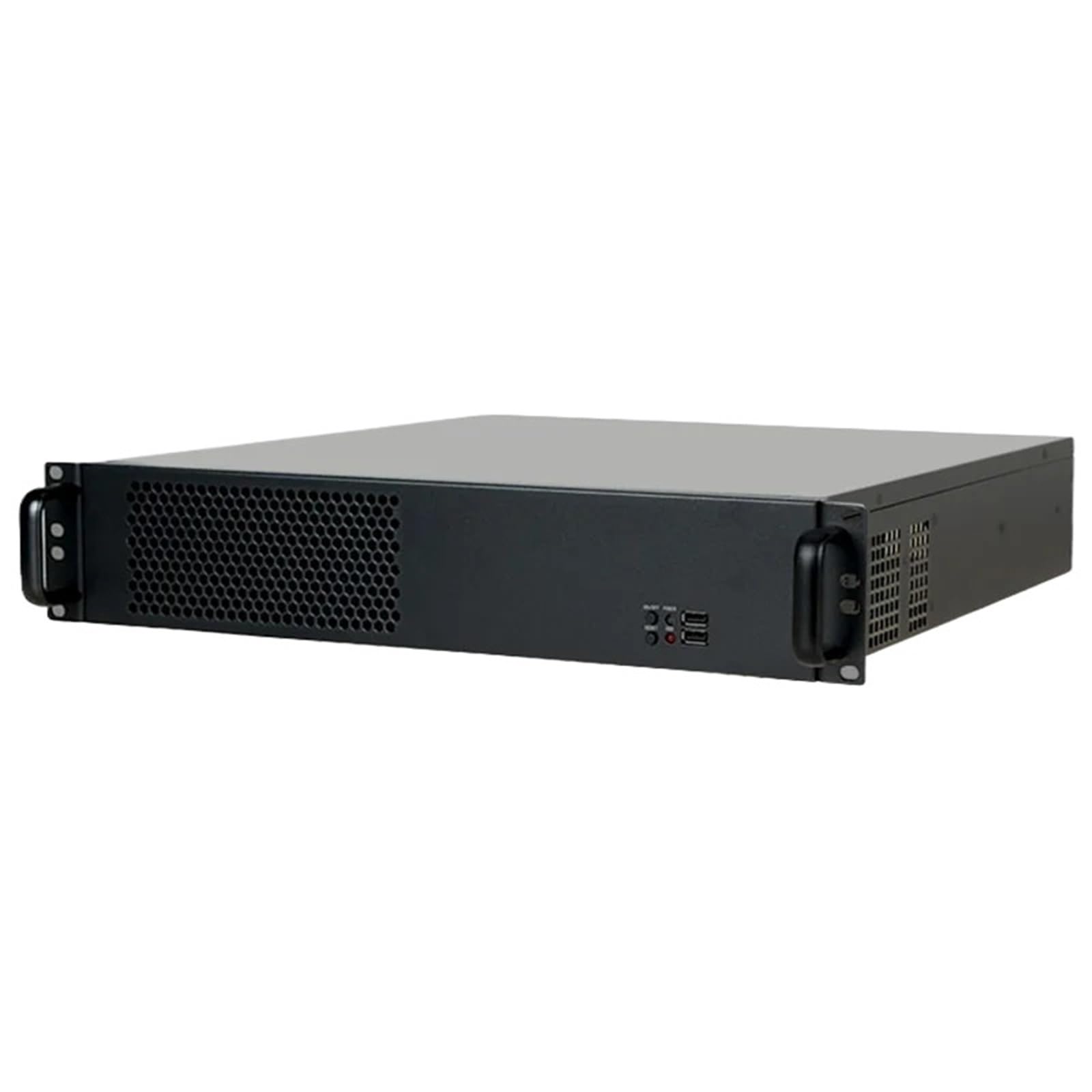 Compact 2U - Obudowa serwera stelażowego o głębokości 450 mm, Micro ATX IPC, krótkie podwozie przemysłowe