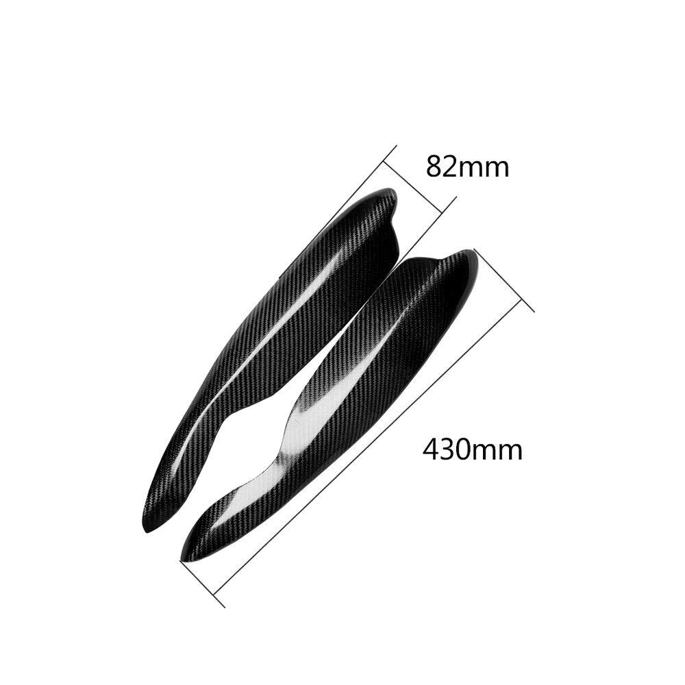 Autoadesivo per palpebre per in fibra di carbonio per Smart Fortwo W451 2007-2014