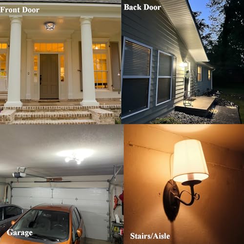 Radar Motion Sensor Light Socket,5.8GHz Radar Motion Screw Bulb Adapter Socket,E26/E27 Auto On/Off Sensor Light Sockets for Garage, Porch, Front Door, Patio - Thumbnail 6