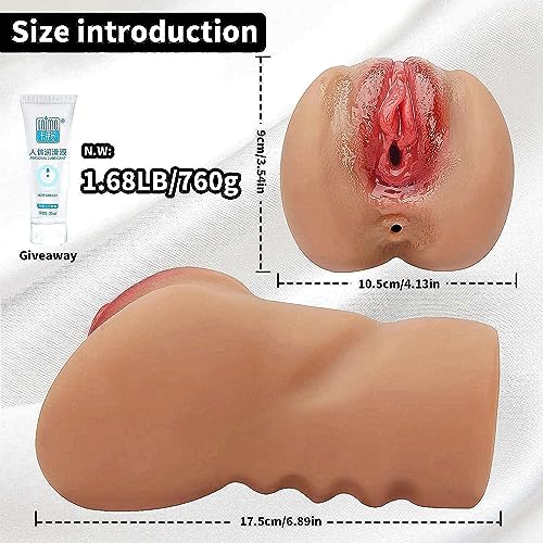 Male Masturbator Sex Toy for Men - 2 in 1 Pocket Pussy with 3D Realistic Textured Male Sex Toys Penis Stimulation Manual Masturbators Adult Toys4mens Doll4men UK Pleasure Adult Sex Toys - Image 7