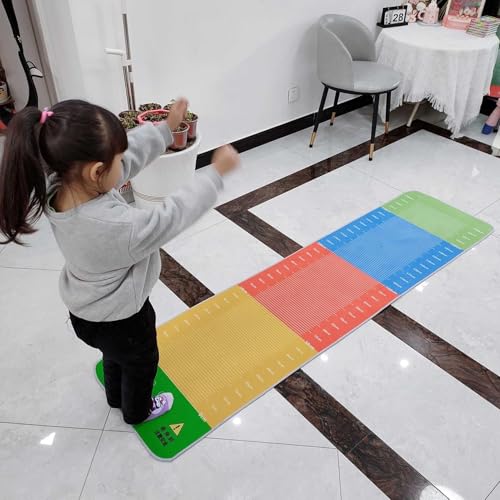 Colchoneta de Entrenamiento for Salto de Longitud sin Impulso for niños, Ideal for Saltar a la Cuerda en Interiores y Exteriores. Estable, fácil de Guardar y Protege los Suelos.(Kids)
