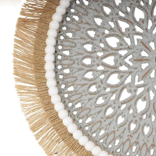 Escultura Decorativa Tribal de Madera Deco 79 gris 14x4x18 in miniatura 5
