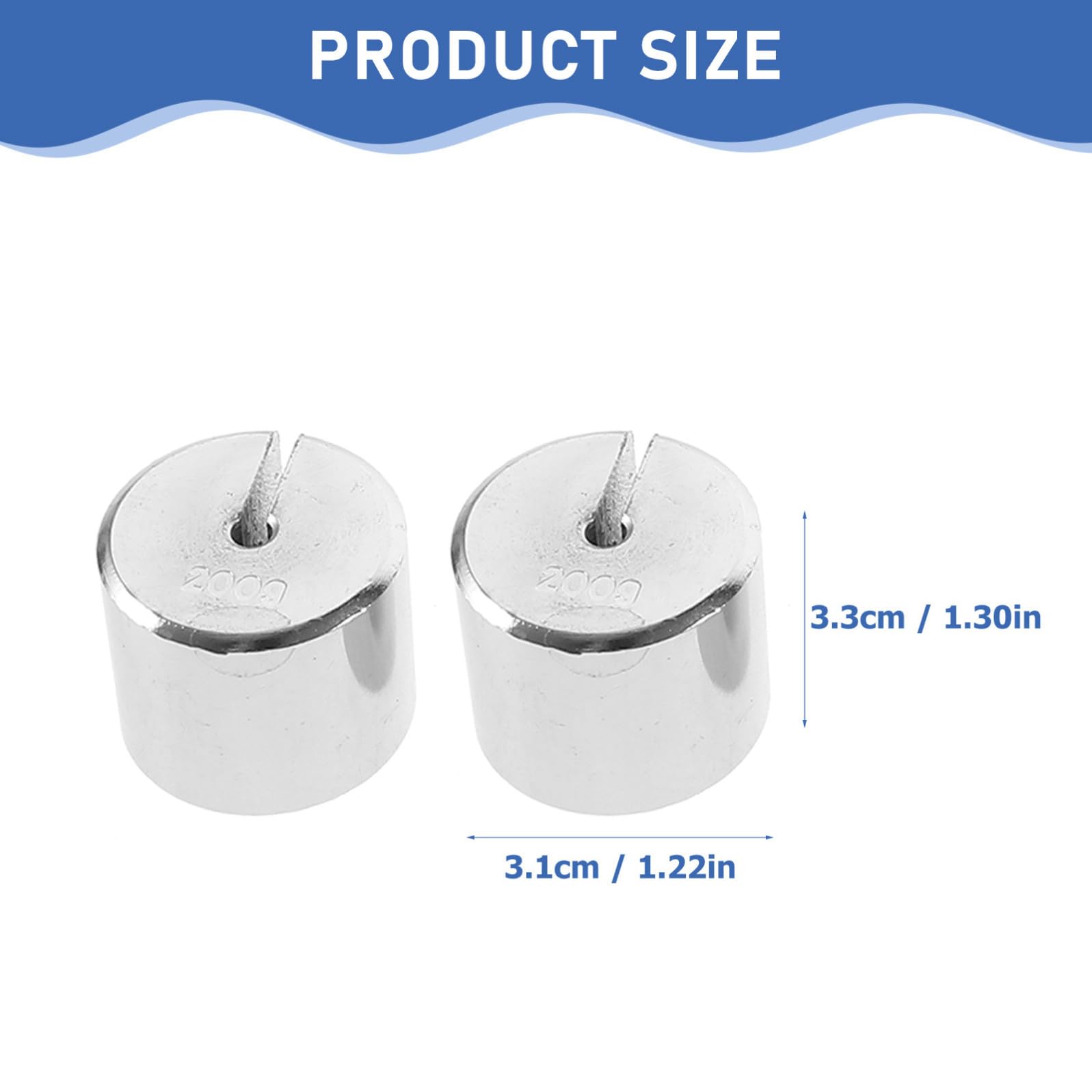 Zerodeko Set di Pesi per Esperimenti di Fisica e Strumenti Didattici Scanalati in Acciaio Argento con Gancio per Forza e Stabilità