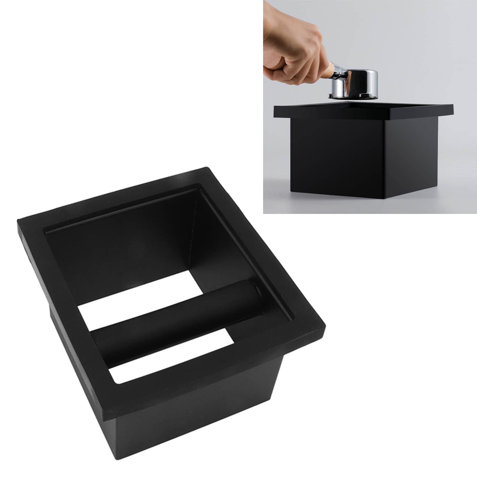 Café Moulu Knock Box Chute en Acier Inoxydable intégré au Bureau Seau de Laitier sans Fond pour la Maison