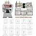 INTSUPERMAI 110V Automatic Paper Folding Machine, 4 Folding Plates, Multiple Folding Forms, Max Speed 262ft/min, Z Fold Paper Folding Machine for Manuals Document Business Letters