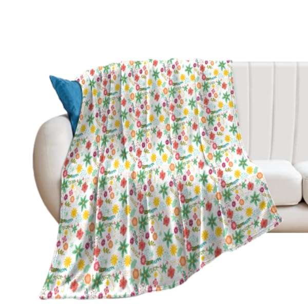 Blanket Cozy Soft Cute Flannel Throws for Bed Travel Sofa Living Room