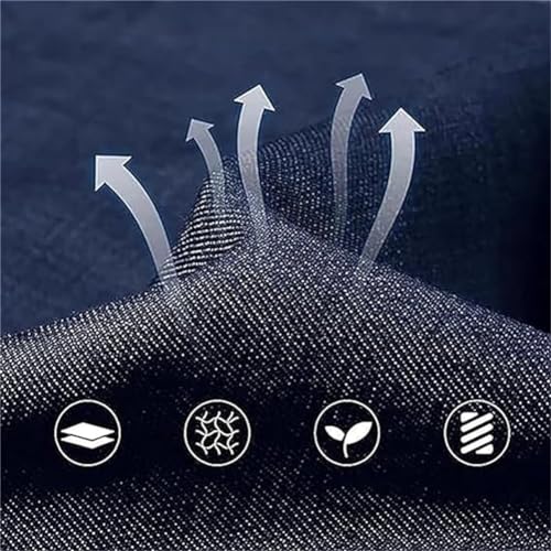 Boldmance Jeans, Mens Jeans Stretch, Men's High Waist Straight Fit Stretch Jeans,with Zipper and Buttons4