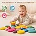 OESSUF Extra-Large Stacking Rocks for Toddlers 1-3, 16 PCS Wooden Montessori Toys, Safe Smooth Jumbo Balancing Stones for Open-Ended Sensory Play, STEM Building Blocks for Boys & Girls
