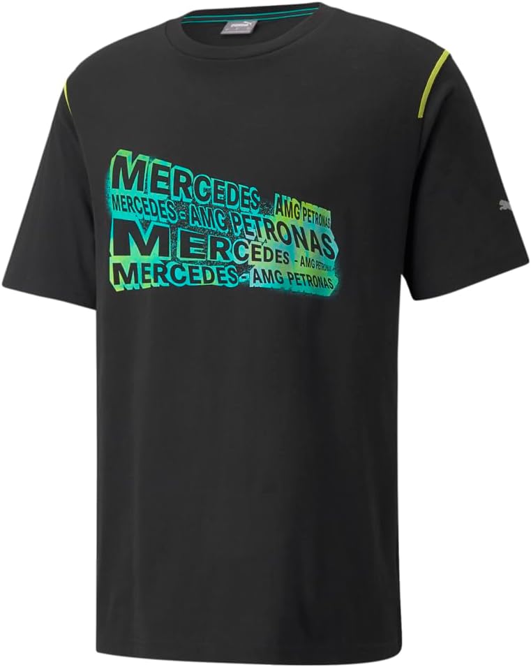 Mens Mapf1 Street Graphic Crew Neck Short Sleeve Casual Tops Casual - Black