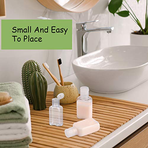 image for Boao 30 Pieces Portable Travel Bottle Clear Plastic Empty Bottles Refi