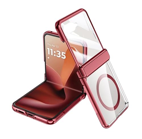 Razr 60�Ή� �P�[�X �N���A �P�[�X�ƃt�B������̌^ razr 60d�p�q���W���C�z�� ���C�����X�[�d�Ή� �Ռ��z�� �ɔ� �y�� �܂��� razr 60s�������b�L�����w�ʃJ�o�[ R60-DC-51030 (���b�h)