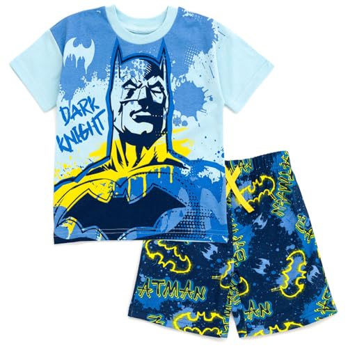 Image of DC Comics T-Shirt and French Terry Shorts Outfit Set Toddler to Big Kid Sizes (2T - 14-16)