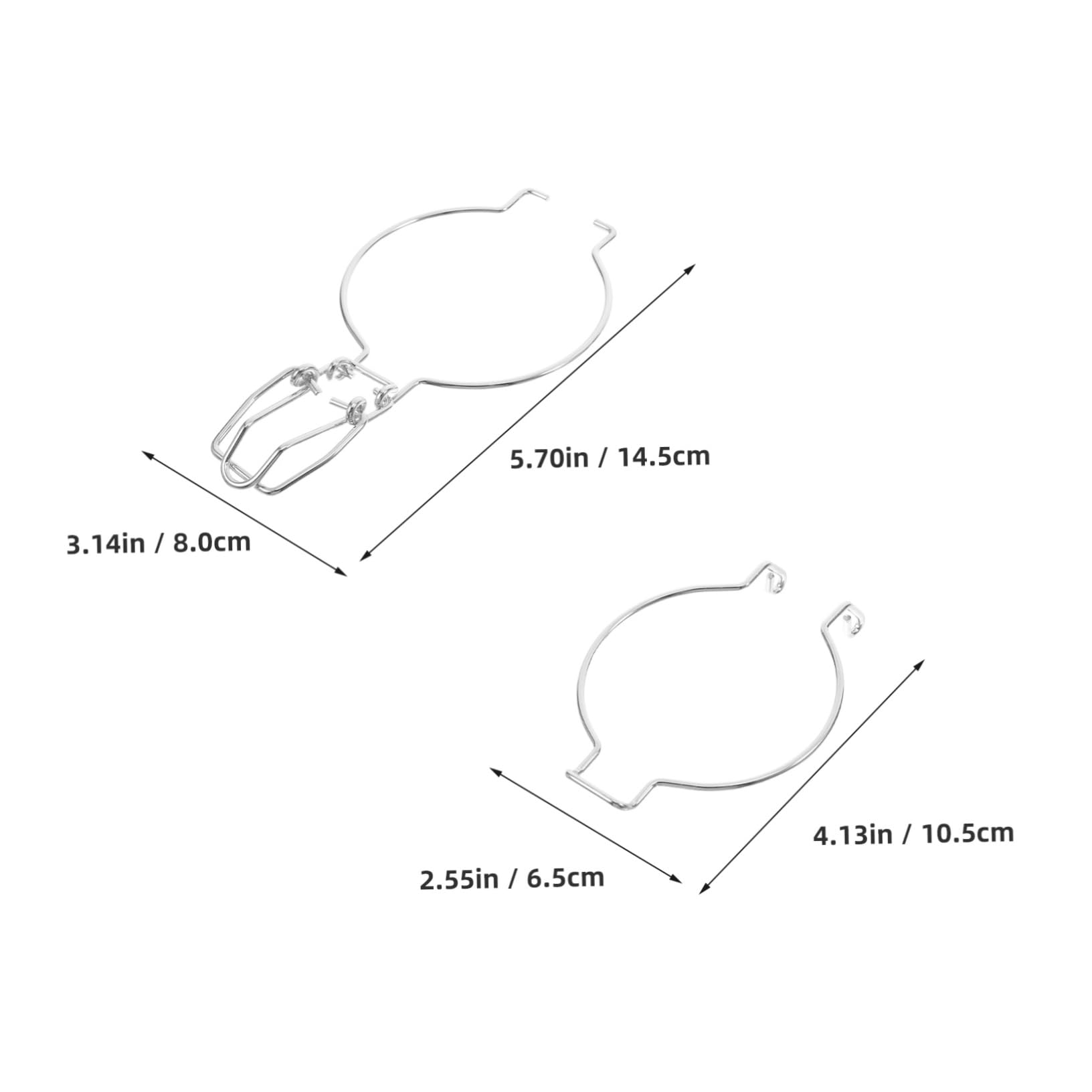 10pcs Sealing Can Buckle Canning Jar Wire Clamp Must-have Fastener for Kitchen Storage Wire Lock Buckle Canning Jar Clips Sealing Buckle Sealing Wire Clamps Stainless Steel Silver