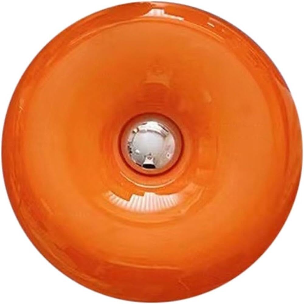 Orange Donut Glass Table Lamp Mid Century Modern Dimmable LED