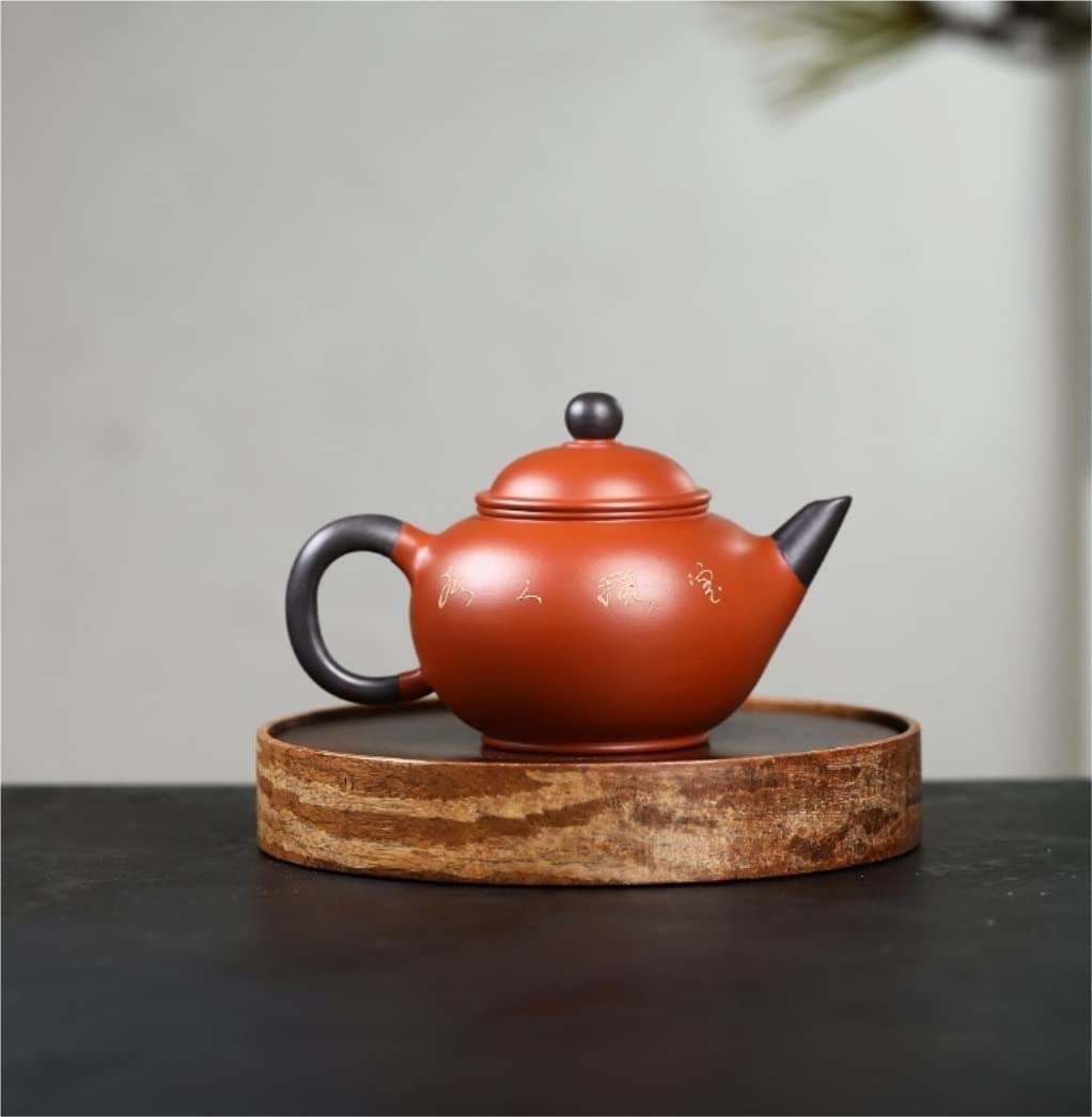Japonaise Théière Théière en Fonte 7.4oz/0.22L Teapot Handmade Original Mine Dahongpao Tea Pot Purple Clay Teapot Home Theiere en Fonte