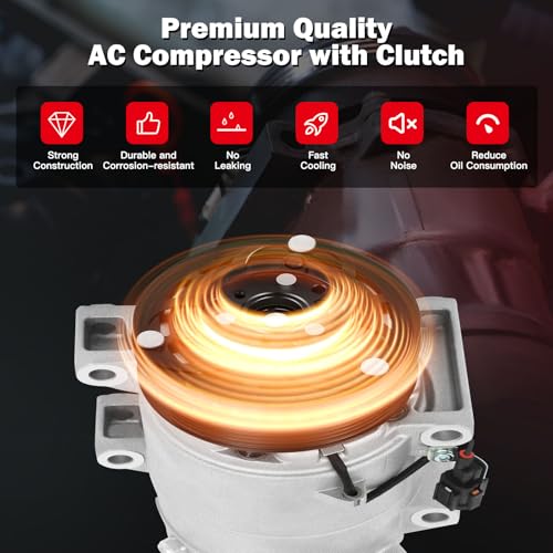 Image of cciyu Air Conditioning Compressor Fit for Infiniti QX56 QX80 5.6L 2004-2024
