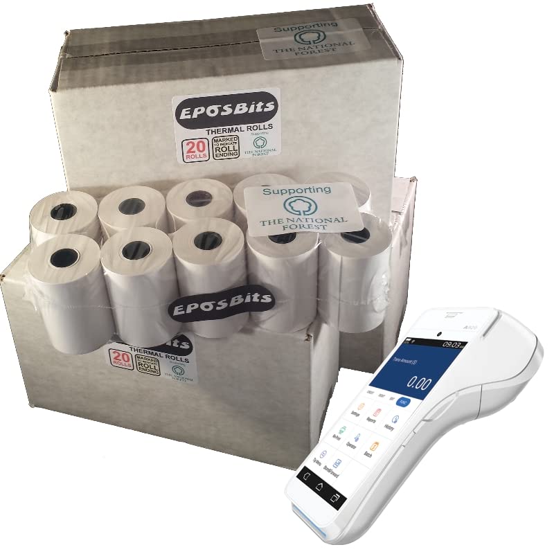 Rouleaux carte bancaire Pax A920 bobine thermique TPE Dojo Do Jo x60