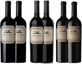 Kit 6 Vinhos - El Enemigo = 2 El Enemigo Bonarda + 2 El Enemigo Cabernet Franc + 2 El Enemigo Malbec