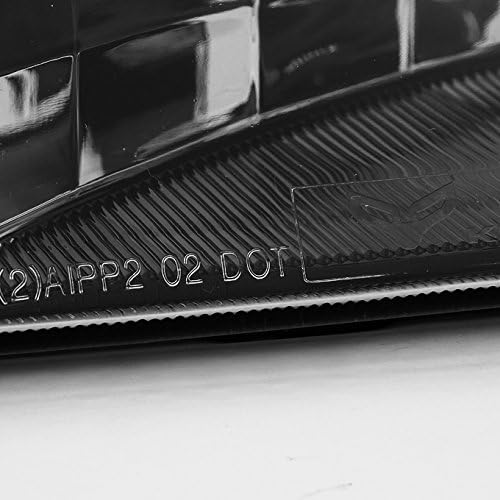 AKKON - For Chevy Avalanche Body Cladding Model Black Bezel Bumper Turn Signal Light Lamps Replacement Pair