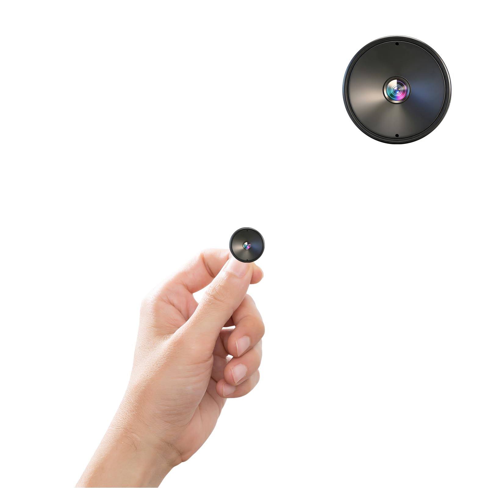 Photo 1 of Hidden Camera with Audio/Video Mini Small Spy WiFi Security Secret System Smart Home Indoor Wireless Outdoor Nanny Night Vision Motion Detection Baby Monitor Pet Doorbell Seguridad (1, black, mini)
