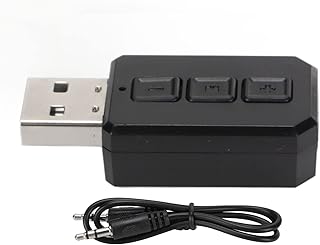 ASHATA USB Bluetooth Adapter for PC, 2 in 1 Bluetooth Dongle Receiver, Wireless BT Transmitter Receiver, USB Mini Bluetooth 5.0 Adapter, for Desktop Laptop TV Game Consoles