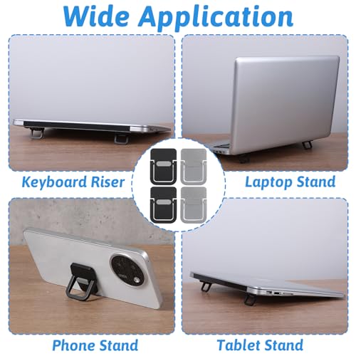 Soportes invisibles portátiles para teclado de laptop 4 unidades miniatura 3