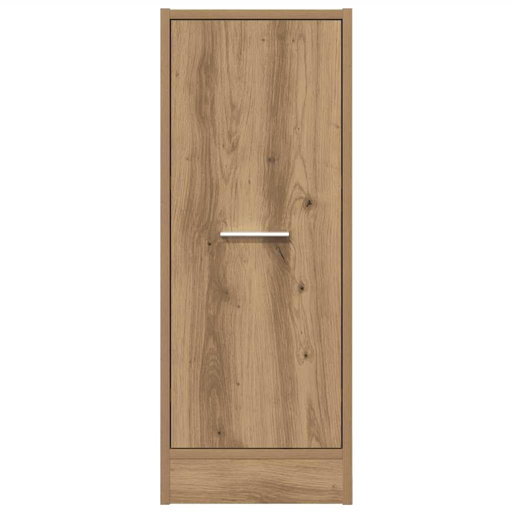 Armadietto da farmacista in rovere Artisan, 30 x 41 x 77,5 cm, armadietto da cucina con 2 cassetti e guide in metallo, per ufficio e soggiorno