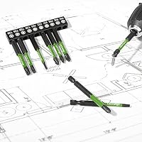 Litorange 70mm langer Schraubendreher Bit Set,10 Stück Bitsatz mit starkem Magnetkopf,1/4" Sechskantschaft,Phosphid Schwarz Schlagschrauber Bits – Ansicht 7