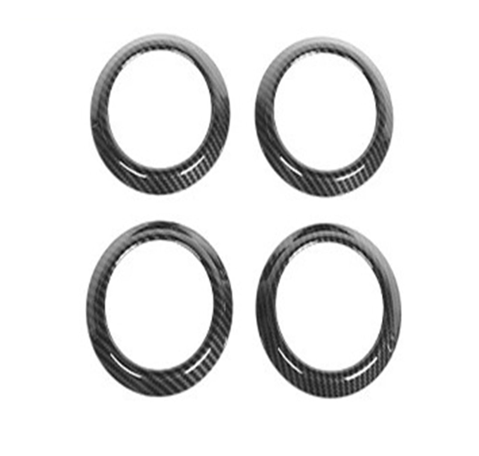 Interior Mouldings for Jeep for Wrangler JK 2007-2010 Car Interior Stickers Kit Car Instrument Panel Decoration Copilot Handle Cover Accessories Car Accessory(Air Outlet)