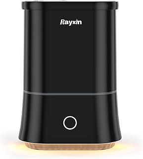 Ultrasonic Cool Mist Humidifier, Rayxin 4L Humidifiers for Bedroom Large Room Plants Office, 4 Adjustable Mist Output, Por...