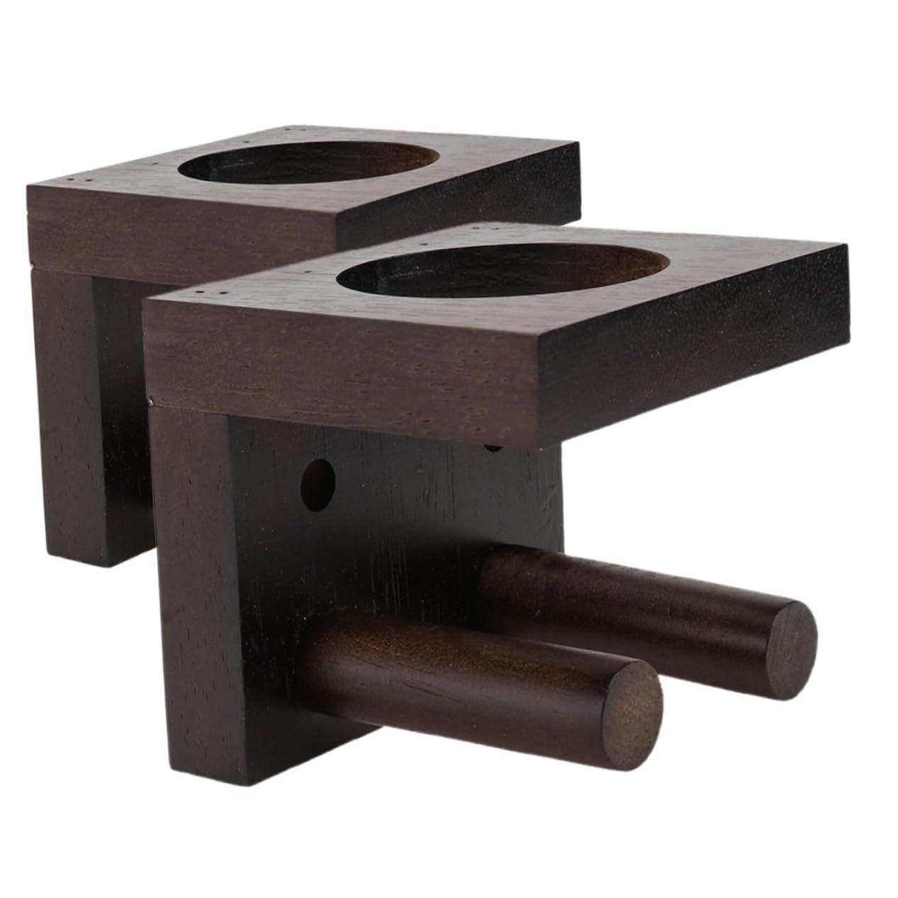 DECOMELODY 2pcs Baseball Bat Wall Mount Display Horizontal Hangings Rack Organizer Wood Bat Holder Decorative Clear Storage For Home