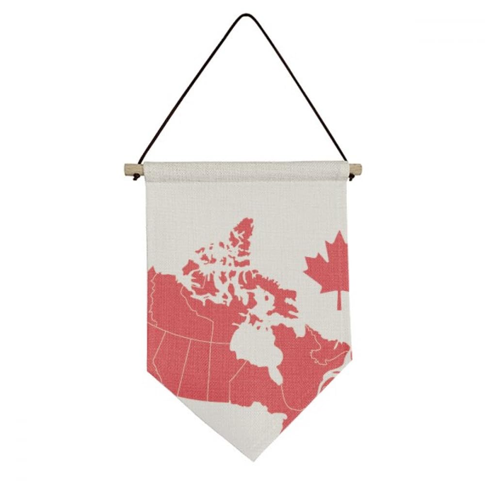 Drapeau en toile Canada et érable rouge à suspendre : le cadeau idéal pour amoureux du voyage