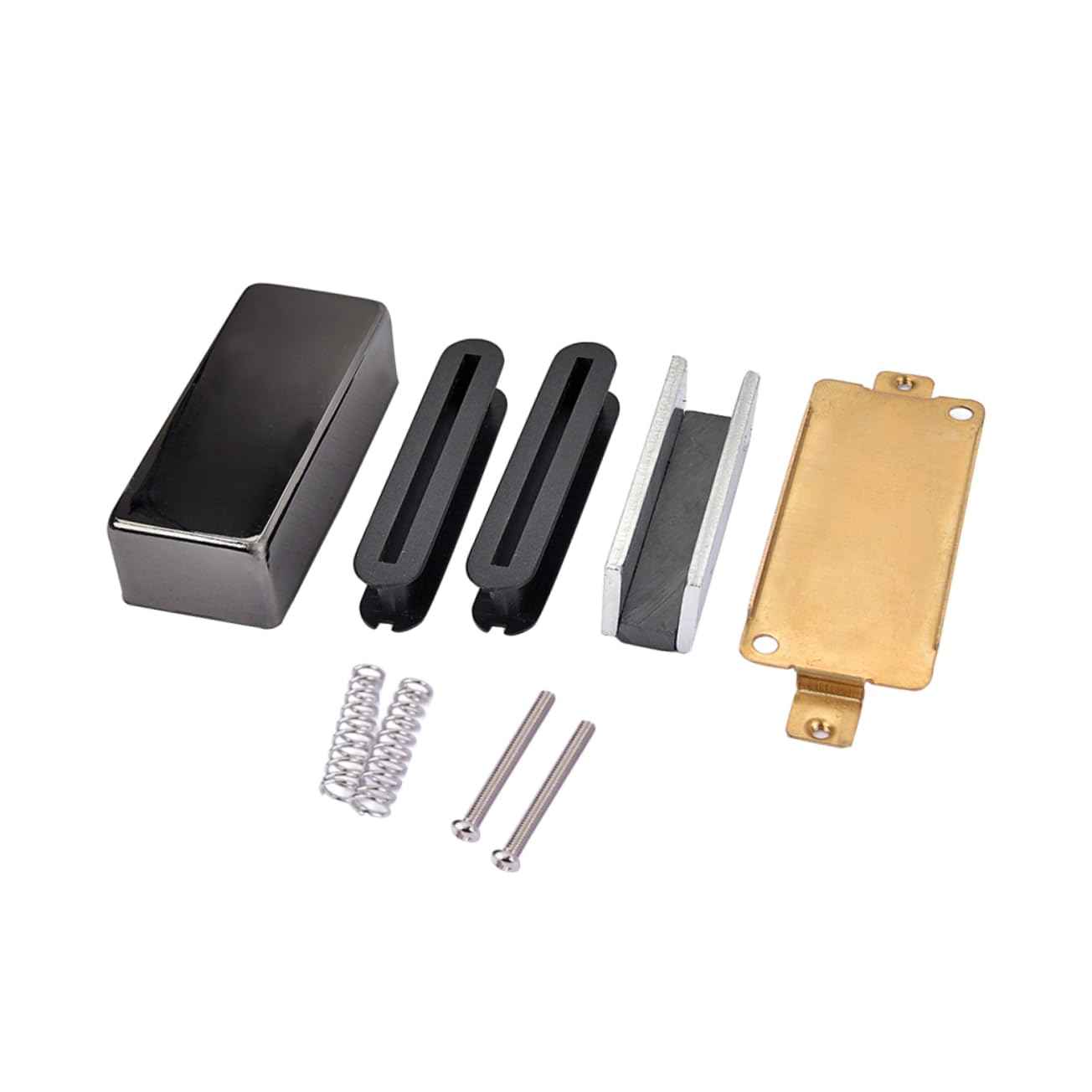 Set Guitar Humbucker Pickup Cover and Baseplate Double Coil Slug Bobbins Magnet Kit for Style Electric Guitar Parts Replacement and DIY