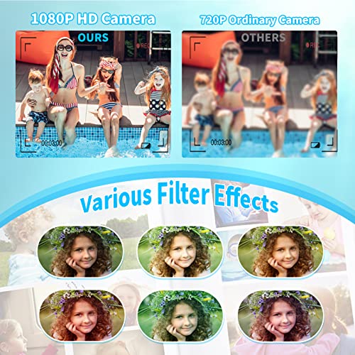 OZMI Kids Waterproof Selfie Camera for Boys, Christmas Birthday Gift for Boys 3 4 5 6 7 8 9 Years Old, Toddler… - Image 6