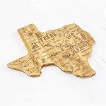 Totally Bamboo Destination Texas State Shaped Serving and Cutting Board, Includes Hang Tie for Wall Display - Image 5