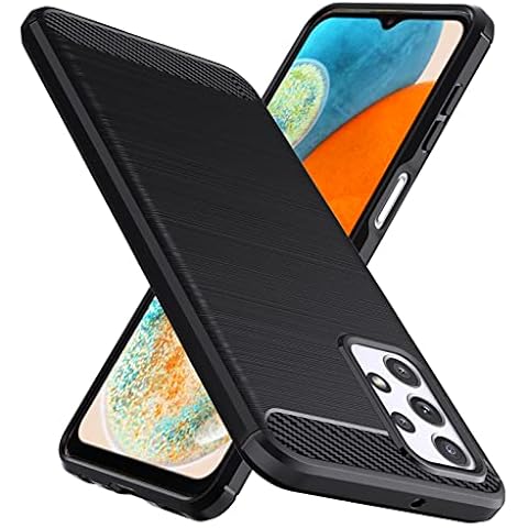 Natbok Compatible Samsung Galaxy A23 5G/A23 4G Case, Soft TPU+ Carbon Fiber, Shockproof,Anti Slip, Anti Scratch,Dirt-Resistant SmartPhone Case, Thin Slim Protective Cover for Samsung A23 5G,Black Cover