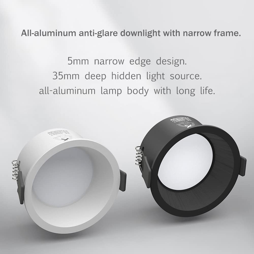 Faretti LED da Incasso 3 Pollici 4000K/6000K 7W LED da Incasso a soffitto Faretto LED ad Alta luminosità da soffitto Confezione da 4