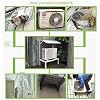 Cover for Outdoor Mini Split Ground Stand, Heavy Duty Ground Stand Bracket, Mini Split Stand with Ac Rain Cover, Mini Split Condenser Ground Mounting Stand for Ac Unit, Ac Bracket Heat Pump Base