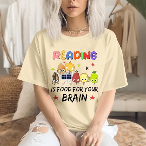 Reading is Food for Your Brain Shirt - Book Lovers Shirts - Teacher Tshirts3