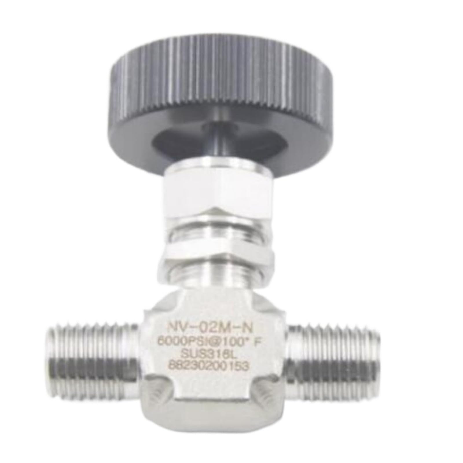 válvula de Aguja 6000psi 316L 1/8 1/4 3/8 1/2 Válvula de Aguja de Rosca Macho NPT G PT(3/8",G)