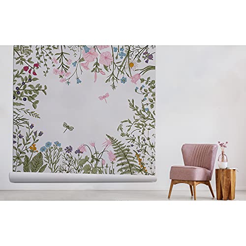 Magic-Stick Stickers Muraux Chambre Fleurs de Champ 250cm