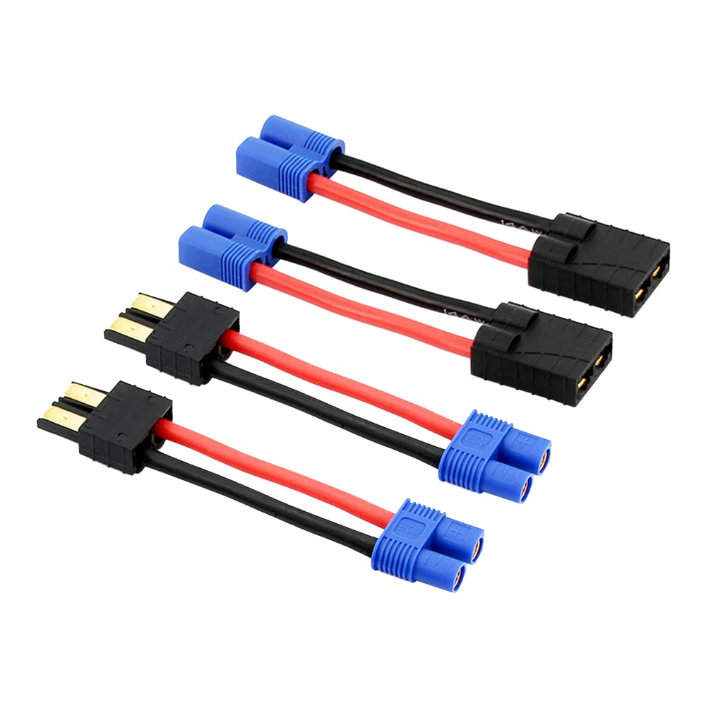 Amazon.com: rflaueo 4pcs Compatible with TRX to EC3 Male Female RC ...