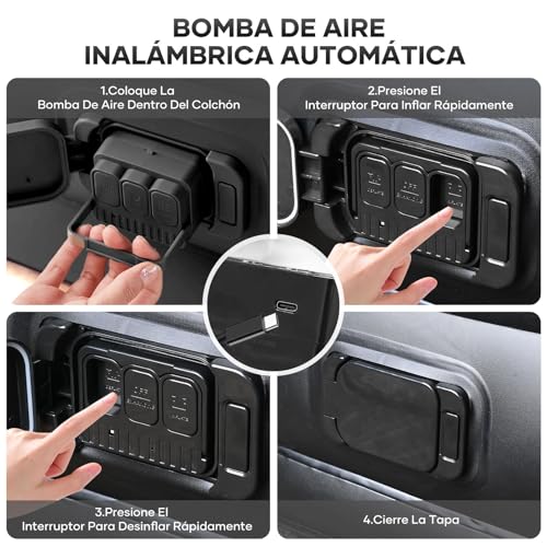 La Mejor Lista de Camas y almohadas hinchables y accesorios al mejor precio. 5 Camas y almohadas hinchables y accesorios marca JNNQI (2)