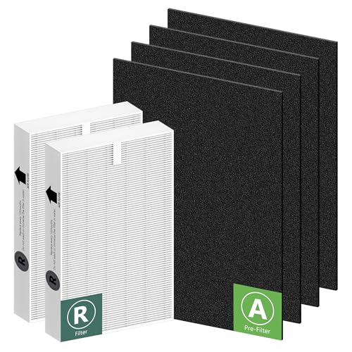 HPA200 Replacement Filters for Honeywell HRF-ARVP200, HPA200, HPA201, HA202, HPA204, HPA250 Series Air Purifiers, 2 Filter R and 4 Activated Carbon Pre-Filters A by Funmit by Funmit - Used condition - US$21.67