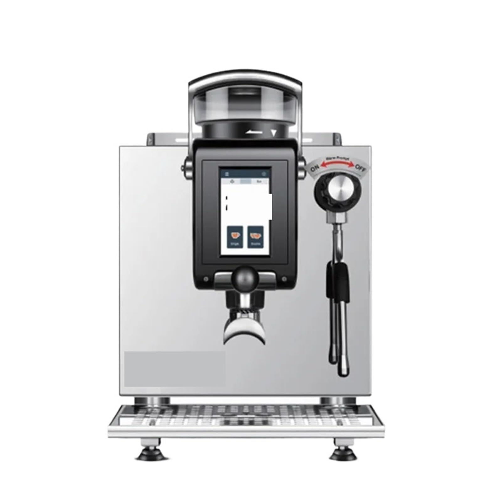 Macchina For Caffè Espresso Commerciale In Acciaio Inossidabile Touch Automatica Con Smerigliatrice Silenziosa Linea Di Alimentazione Del'acqua A Doppia Caldaia Funzionamento Silenzioso