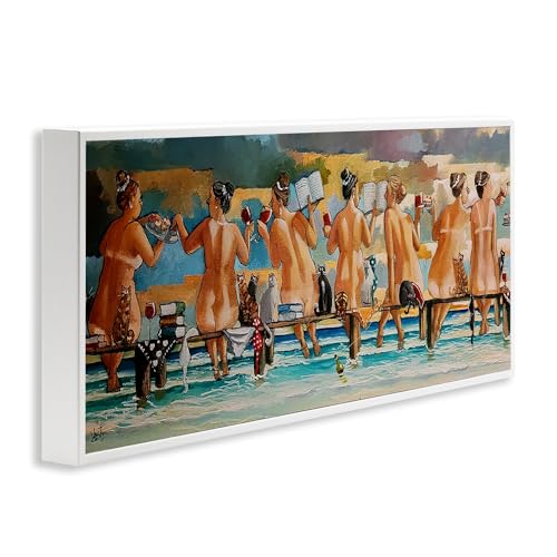 Art mural chat et lecture Stupell Industries pour petit espace - 3