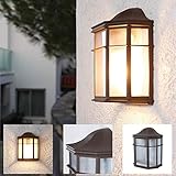 außenleuchte decke antik RUSTIKALER FLAIR - Warmweißes Licht & Milchglas sorgen für einen mediterran rustikalen Flair auf Ihrer Terrasse, in Ihrem Garten oder überdachten Außenbereich